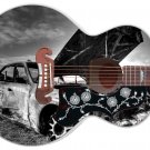Guitar Skin Axe Wrap Re-skin Guitar Arson by Days Righty Jumbo Acoustic  005