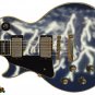 Lightning Storm & Swans 80's Heavy Lefty Electric Guitar Skin 192
