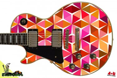 098 Lefty Electric Guitar Skin Expo Fun of the 60's 70's