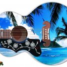 022 Lefty Jumbo Acoustic Guitar Skin Guitar Skin Tropical Paradise