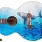 023 Lefty Jumbo Acoustic Guitar Skin Guitar Skin Shark Week