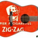 179 Righty Acoustic Guitar Skin Red Vintage Zig Zag Papers