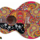 085 Lefty Jumbo Acoustic Guitar Skin Paisley Pink