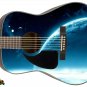074 Lefty Acoustic Guitar Skin Galaxy Blue