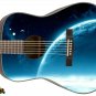 074 Lefty Acoustic Guitar Skin Galaxy Blue