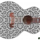 113 Righty Jumbo Acoustic Guitar Skin Vintage Century Paisley