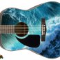 024 Lefty Acoustic Guitar Skin Ocean Blue Love
