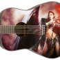 082 Lefty Acoustic Guitar Skin Celtic Angel Sexy Goddess