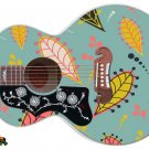 083 Lefty Jumbo Acoustic Guitar Skin Fallen Paisley Leaf