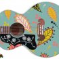 083 Lefty Jumbo Acoustic Guitar Skin Fallen Paisley Leaf