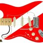077 Lefty Electric Guitar Skin Diver Down Deep