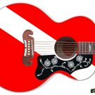 077 Righty Jumbo Acoustic Guitar Skin Diver Down Deep