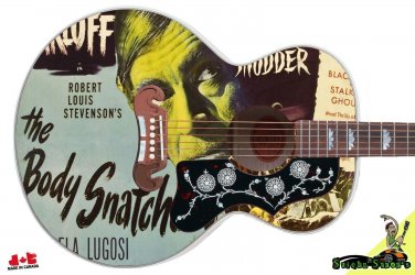 249 Righty Jumbo Acoustic Guitar Skin Body Snatcher 1945 poster theme