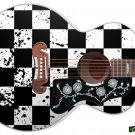 Guitar Skin Axe Wrap Re-skin Vinyl Decal Righty Jumbo Acoustic Queens Gambit 003