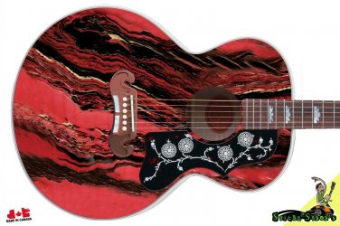 183 Righty Jumbo Acoustic Guitar Skin Bowling Ball Marble Strat Style 1980's