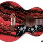 183 Righty Jumbo Acoustic Guitar Skin Bowling Ball Marble Strat Style 1980's