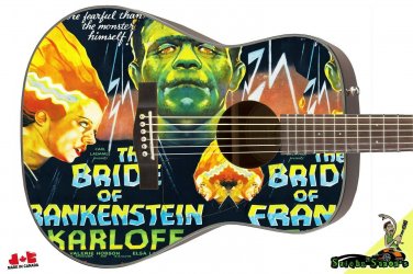 222 Righty Acoustic Guitar Skin Bride of Frankenstein