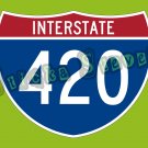 Interstate Highway 420 High times weed Vinyl Bumper Sticker Decal Dab MJ