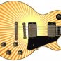 Guitar Skin Axe Wrap Re-skin Sun Blaze Zesty Hot Vinyl Decal Right Electric 284