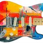 Guitar Skin Axe Wrap Re-skin Vinyl Decal Cool Colorful Oil Paint Color 585