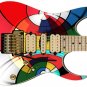 Guitar Skin Axe Wrap Re-skin Color Fun Wheel 437