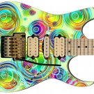 Guitar Skin Axe Wrap Re-skin Electric Color Fun Bubbles 436