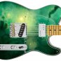 Guitar Skin Axe Wrap Re-skin Green Nebula & The Time Machine 445