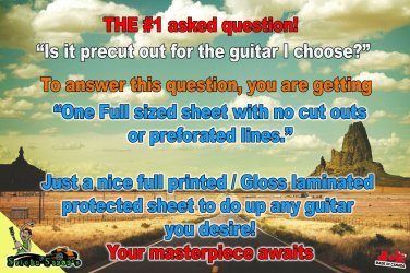 Guitar Skin Axe Wrap Battle 4 Half Life Right Handed Electric Guitar 512