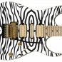 Guitar Skin Axe Wrap White Tiger Stripes Vinyl Decal Electric Instrument Ver. C