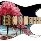 Guitar Skin Axe Wrap Re-skin Cherry Blossom Pink Tree Decal Right Electric 287