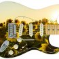 Guitar Skin Axe Wrap Re-skin Sun Flowers Sky Beautiful Field Day 587