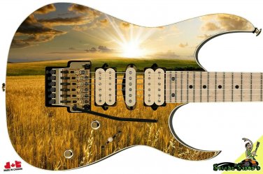 Guitar Skin Axe Wrap Re-skin Righty Electric Guitar Skin Field of Dreams 030