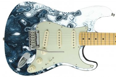 Guitar Skin Axe Wrap Re-skin Mad Bad Picasso Sad Vinyl Decal Right Electric 294