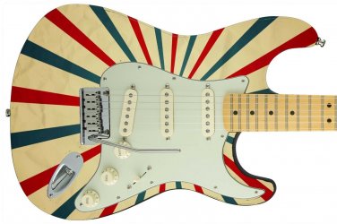 Guitar Skin Axe Wrap Re-skin  Circus Tent 406