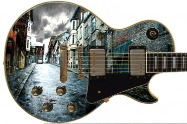 Guitar Skin Axe Wrap Re-skin  RAINY DAY 420