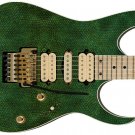 Guitar Skin Axe Wrap Dark Green Bead Snake Vinyl Cover Sticka Steves