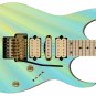 Guitar Skin Axe Wrap Re-skin Blue Lemon Yellow Sun Decal Right Electric 286
