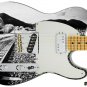 Guitar Skin Axe Wrap Re-skin Vinyl Decal DIY Righty Electric Rail Way Ties 034