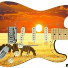 Guitar Skin Axe Wrap Re-skin Righty Electric  Africa Wildest Dreams 039