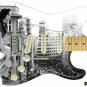 Guitar Skin Axe Wrap Re-skin Righty Electric City Scape Cliff Edge 042