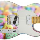 Guitar Skin Electric Axe Wrap Re-skin Sweet Heart Candy Letters 305