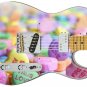 Guitar Skin Electric Axe Wrap Re-skin Sweet Heart Candy Letters 305