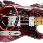 Guitar Skin Axe Wrap Re-skin Old School Classic Car Red Interior Dash 317
