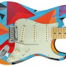 Guitar Skin Axe Wrap Re-skin Prism 80 Cool Triangle Art Concept 329