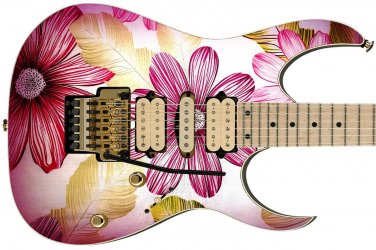Guitar Skin Axe Wrap Re-skin Floral Jem Flower Gems 462