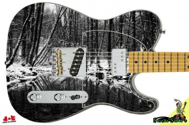 Guitar Skin Axe Wrap Re-skin Vinyl Decal DIY  Righty Electric Crooked Creek 062