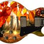 Guitar Skin Axe Wrap Re-skin Fall Autumn Leaves Vinyl Decal Right Electric 279