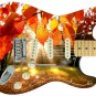 Guitar Skin Axe Wrap Re-skin Fall Autumn Leaves Vinyl Decal Right Electric 279