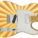 Guitar Skin Axe Wrap Re-skin Rising Caramel Sun Vinyl Decal Right Electric 285
