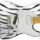 Guitar Skin Axe Wrap White Tiger Stripes Fur Decal Electric Instrument Ver. G